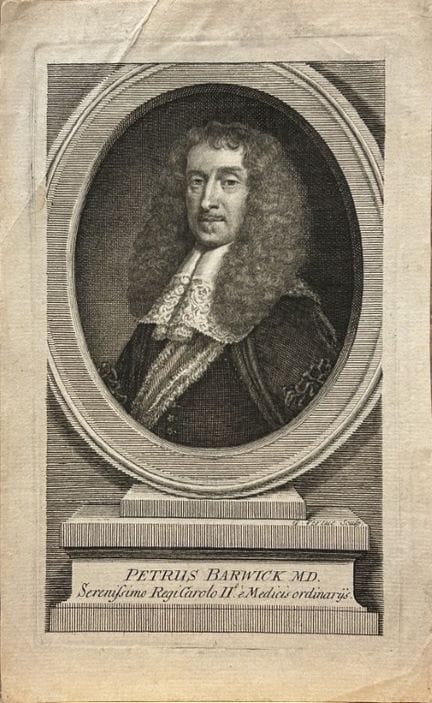 George Vertue - Engraving of Petrus Barwick 1721.
