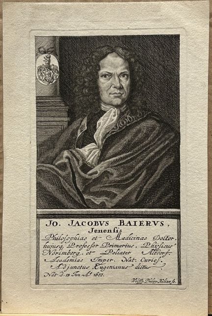 Philipp Kilian - Engraving of Johann Jakob Baier 1