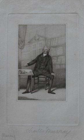 Engraving of Charles Murray, English actor, by  Jo