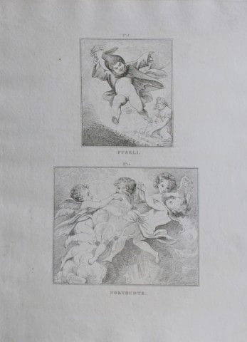 Henry Fuseli & James Northcote - Etching by John Y