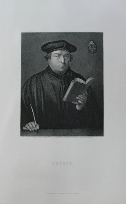 Holbein - Martin Luther engraved by G Wagstaff 187