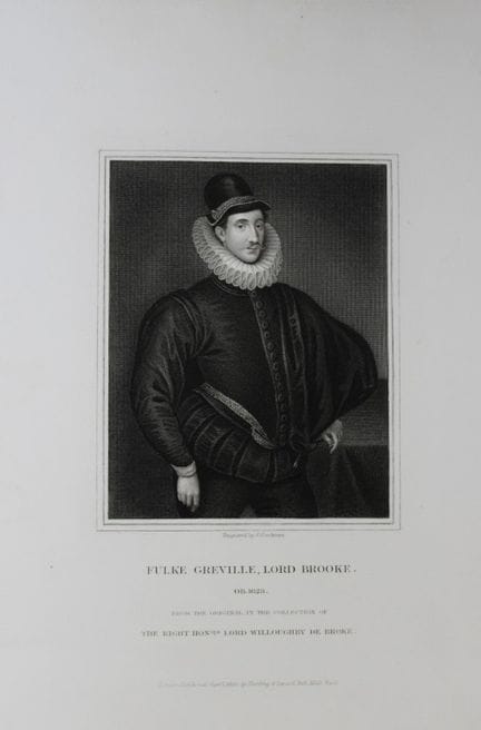 J Cochran - Engraving of Fulke Greville 1835.

The