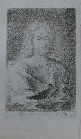 Engraving of Jean Bernoulli  by Georg Friedrich Sc