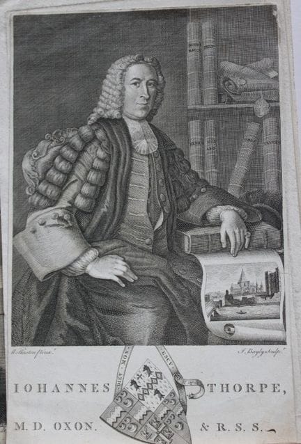 J·贝利——约翰·索普的版画，1769年。

这幅英国医生兼古物学家约翰·索普（1682–1750）