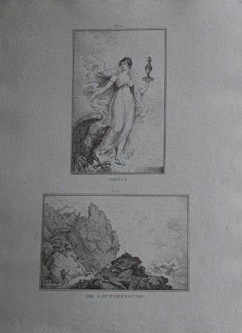 AW Devis &amp; J Ph de Loutherbourg - Incisione di