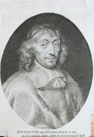 Engraving of  François Guénault by Gilles Roussele