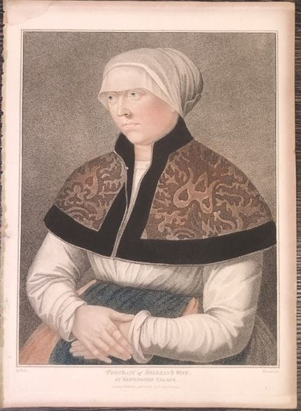 Portrait of Hans Holbein's wife by Hans Holbein 18
