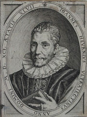Engraving of Jan van Heurne by Claudia (Claudine) 
