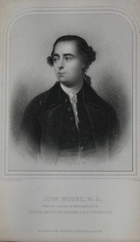 Engraving of Dr. John Moore by  J. Cochran 1870 .
