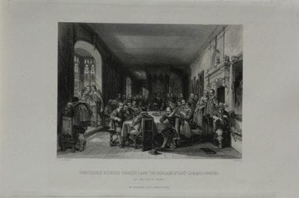 G. Cattermole - Carlo I e i parlamentari, incision