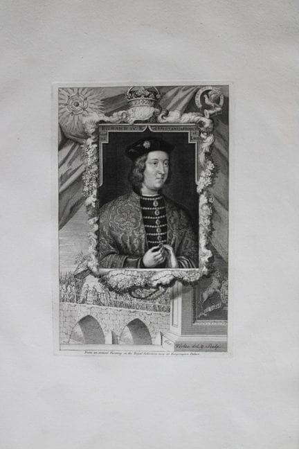 George Vertue - Rare folio engraving of Edward IV 