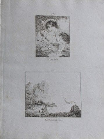 Thomas Gainsborough and GH Harlowe - Etching by Jo