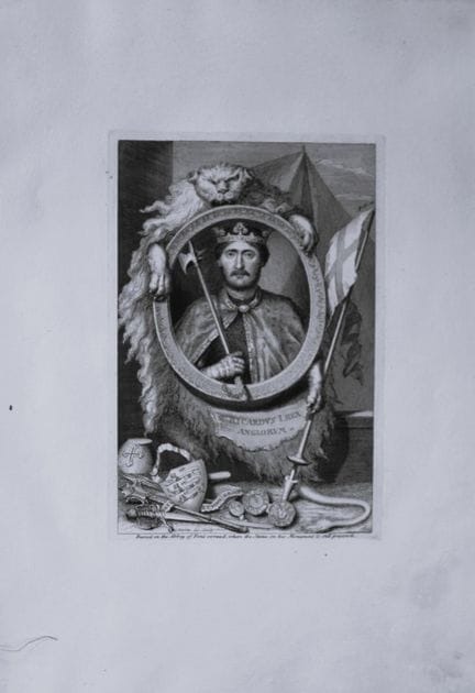 George Vertue - Rara incisione in formato folio ra