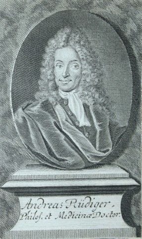 Engraving of Andreas Rüdiger by Christian Albrecht
