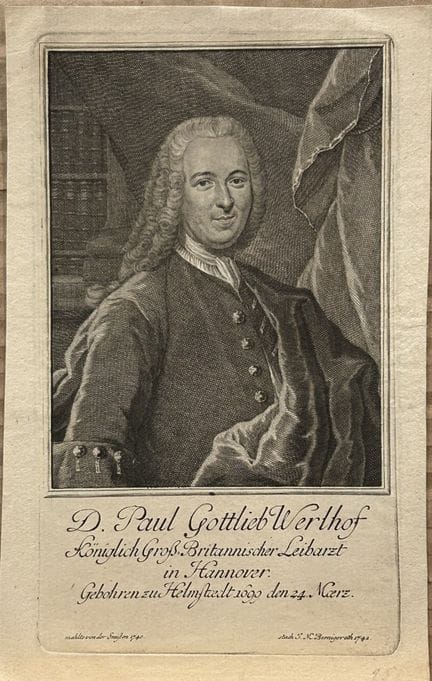 Bernigeroth - 18th century engraving of Paul Gottl