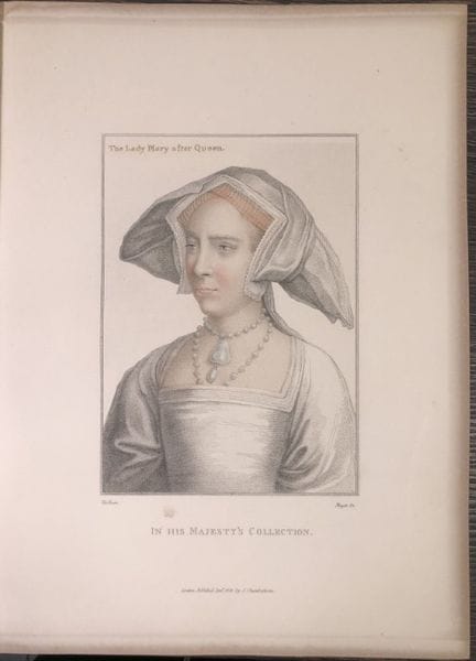 Portrait of Lady Mary, later  Queen by Hans Holbei