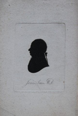 John Miers - Silouette engraving of James Sims MD 