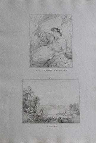Sir Joshua Reynolds and JMW Turner - Etching by Jo