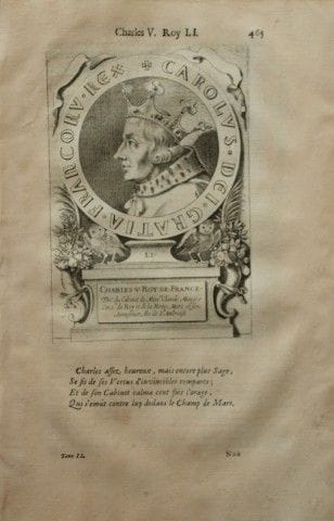 Mezeray - Carlo V tratto da *Histoire de France* d