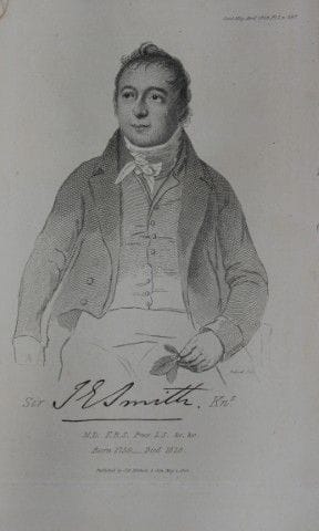 Engraving Sir James Edward Smith by Philip Audinet
