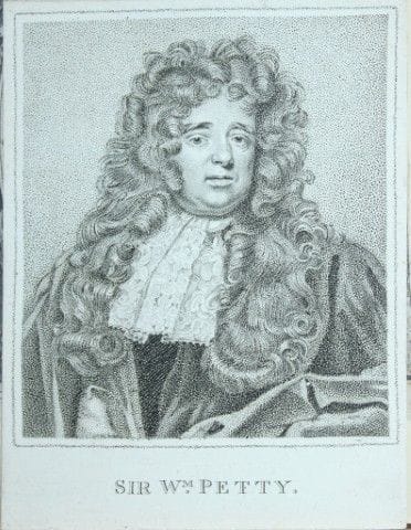 Engraving of Sir William Petty c 1800.

This portr