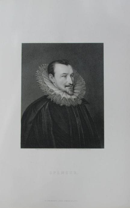 James Thomson engraving of Edmund Spenser 1875.

T
