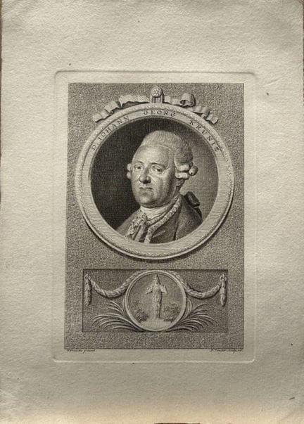 H Francke - Johann Krunitz  engraved by Daniel Ber