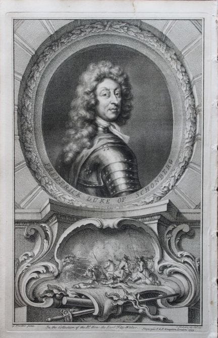 Jacobus Houbraken - Rare engraving of Frederick, D