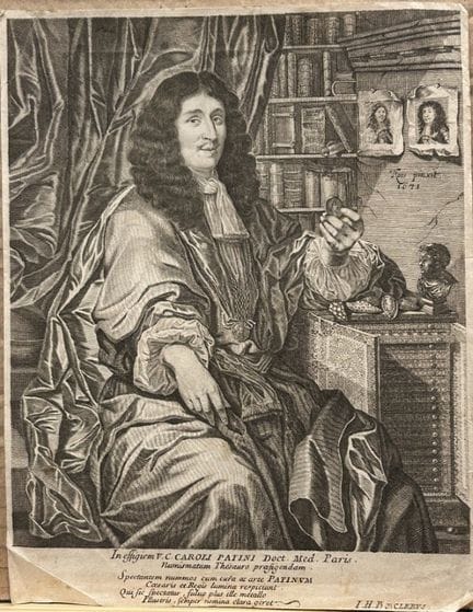 Theodor Roos - Engraving of Charles Patin c1680.

