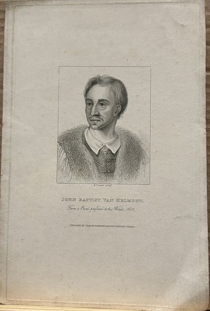 R Cooper engraving of John Baptist van Helmont 168