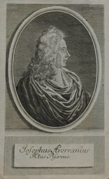 Giovanni Ferretti  - Guiseppe Averani engraved by 
