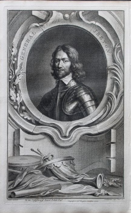 Jacobus Houbraken - Rare engraving of Henry Ireton