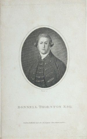 Charles Rivers engraving of Bonnell Thornton, Esq.