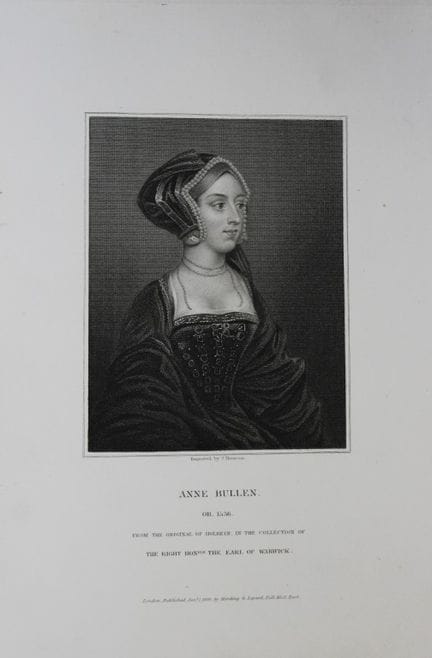Edward Lodge - Queen Anne Bullen engraved by J Tho