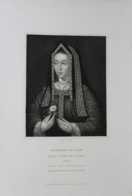 Edward Lodge - Elizabeth of York engraved by W Hol
