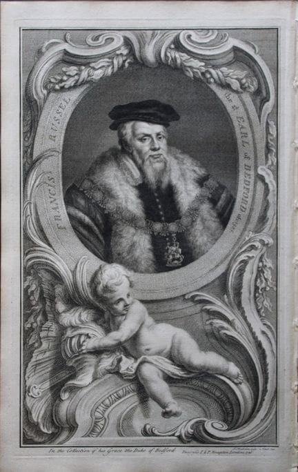 Jacobus Houbraken - Rare engraving of Francis, Ear