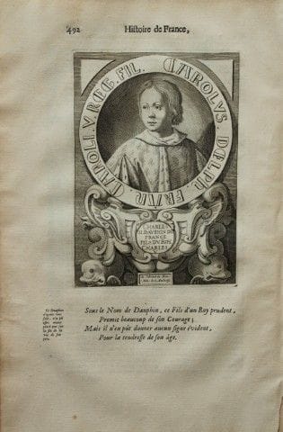 Mezeray - Carlo II tratto da *Histoire de France* 