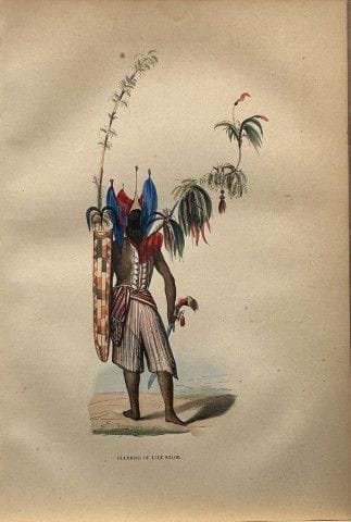 Une gravure sur bois de Wahlen représentant un gue