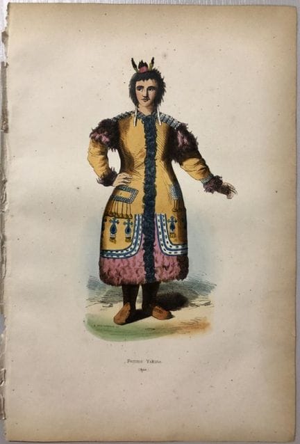 Un grabado en xilografía de Wahlen: «Dama de Jacut