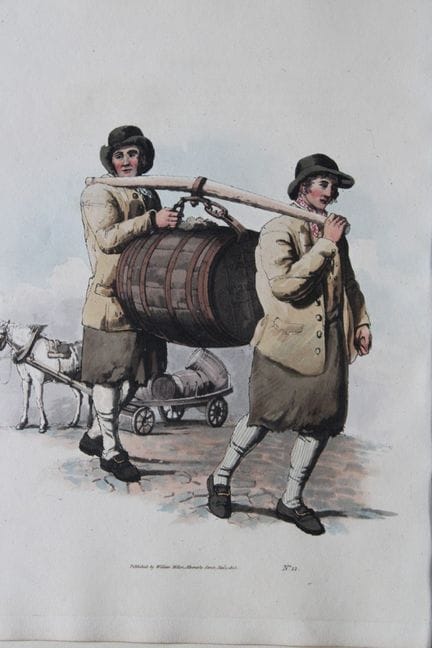 威廉·H·派恩——《酿酒师》，1808年。

这幅水彩蚀刻版画出自《大不列颠服饰》，该书由威廉·亨利