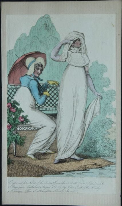 R·阿克曼——1816年《La Belle Assemble》版画。

这些原版手绘彩水彩蚀刻版画选