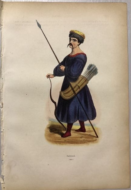 A Wahlen - Engraving of Kalmouk man 1843.

This ha