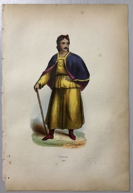 A Wahlen - Woodcut engraving of Tibetan 1843.

Thi