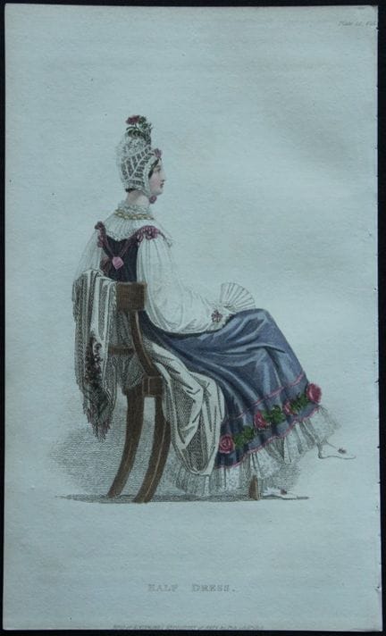 R·阿克曼——1816年半礼服版画。

这些原版手绘彩水彩蚀刻版画选自鲁道夫·阿克曼的《艺术、文学、