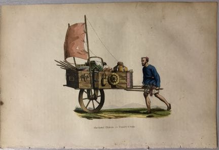 A Wahlen - Woodcut engraving of Chinese Merchant 1