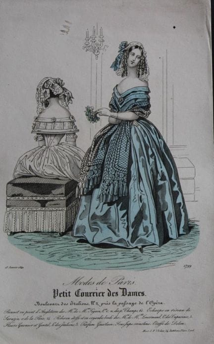 Petit Courrier des Dames - Gravure de mode du XIXe