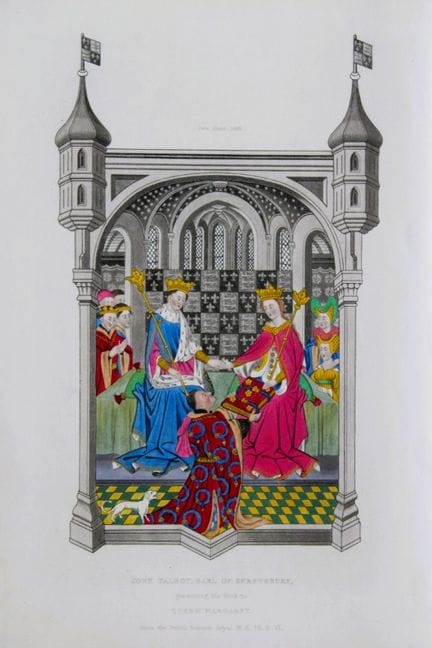 Henry Shaw - Gravure coloriée à la main représenta