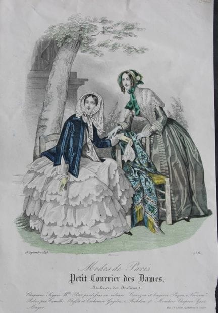 Petit Courrier des Dames - Gravure de mode du XIXe