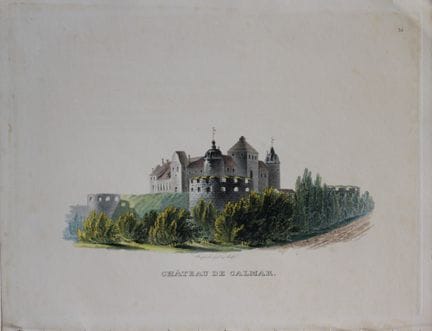 Sandberg - Lithographie coloriée à la main représe