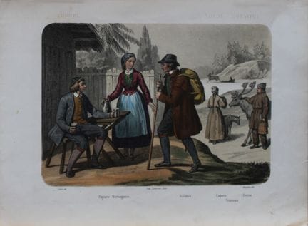 Auguste Leloir - Contadini norvegesi, svedesi, lit